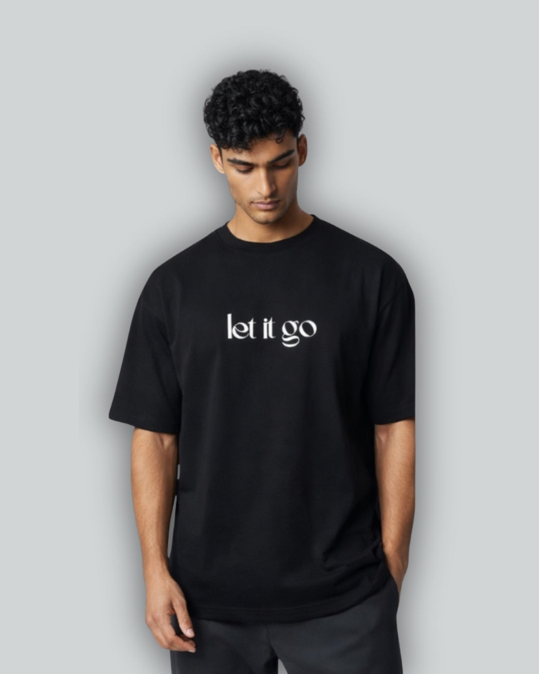 LET IT GO - Premium Unisex Signature Cotton Clothing Brand - Black